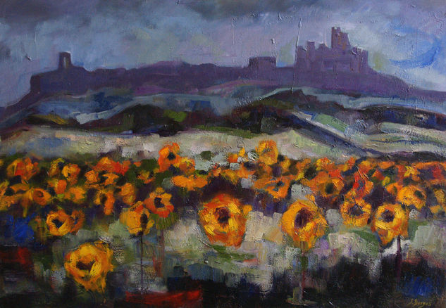 CAMPO DE GIRASOLES Oil Canvas Landscaping