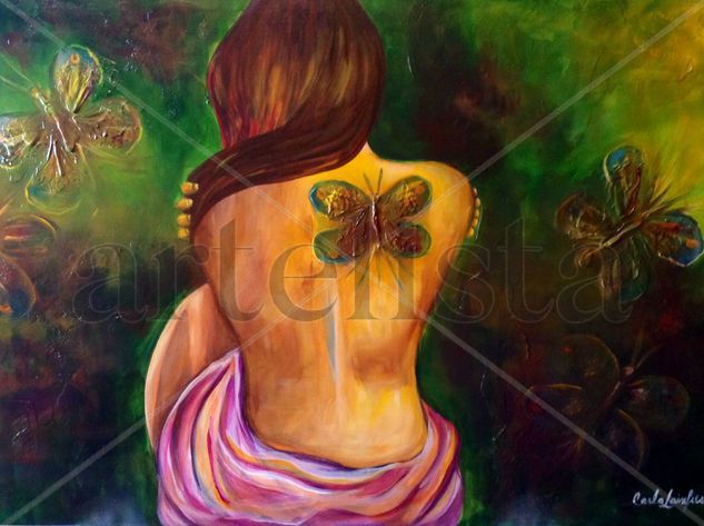 Transformacion Acrylic Canvas Figure Painting