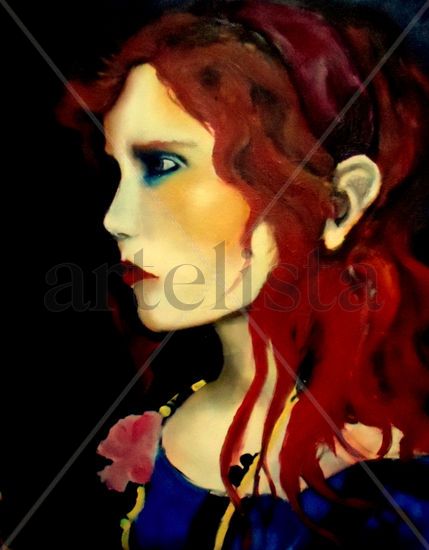 rojo Oil Canvas Portrait