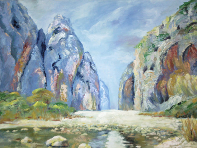 Torrent de Pareis Oil Canvas Marine Painting