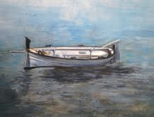 barca Oil Panel Marine Painting