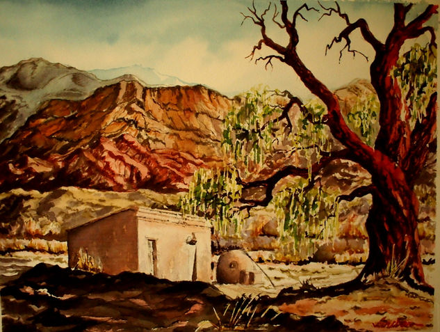 "Casita saltenia" Watercolour Paper Landscaping