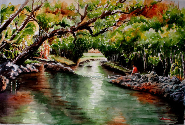 "Rincon de pesca" Watercolour Paper Landscaping