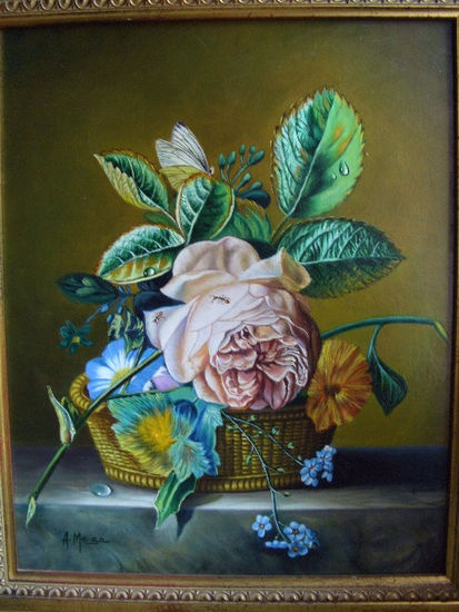 florero Oil Canvas Floral Painting