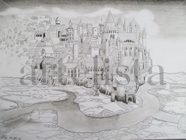 Paisaje surrealista Pencil