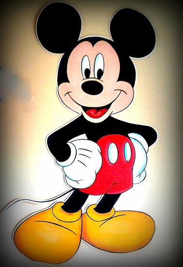 Mickey Acrylic Card Figure Painting