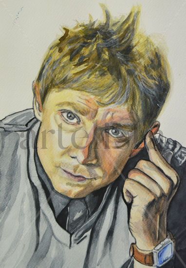 John Watson Acuarela Papel Retrato