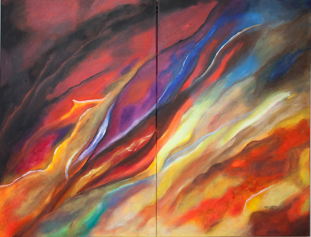 Abstracción Óleo Lienzo Otros