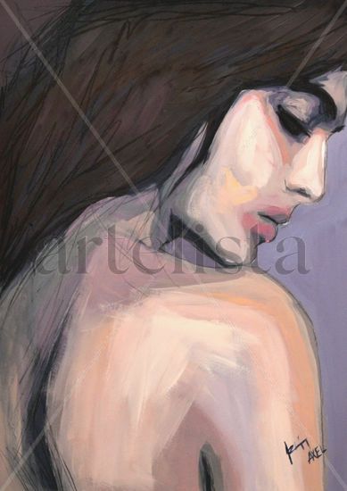 rostro Oil Card Figure Painting