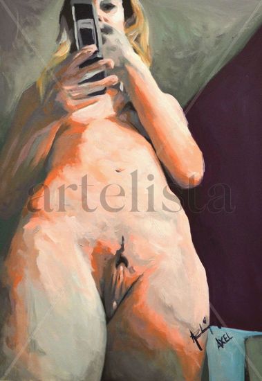 selfie Oil Card Nude Paintings