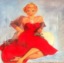 Mujer de rojo