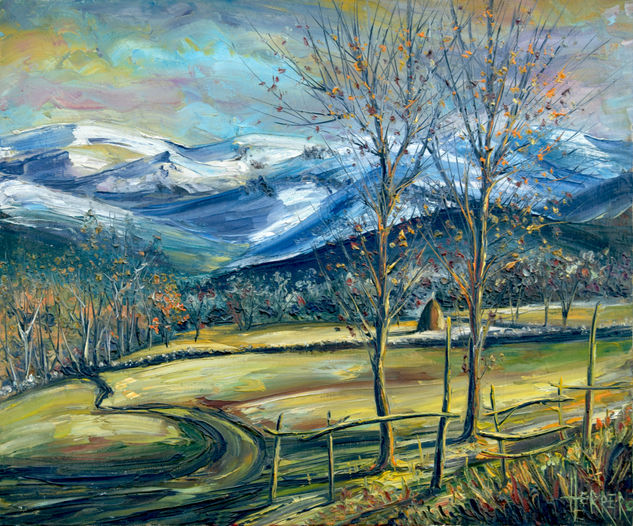 Camino de Navalguijo Oil Canvas Landscaping