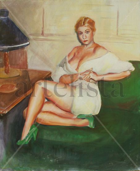 Kim Novak Acrylic Panel Figure Painting