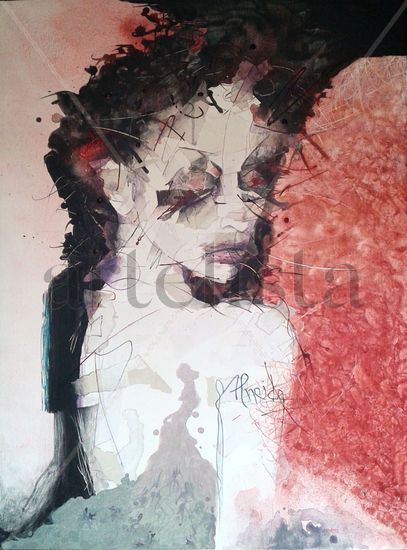 BELLADONNA Mixed media Canvas Figure Painting