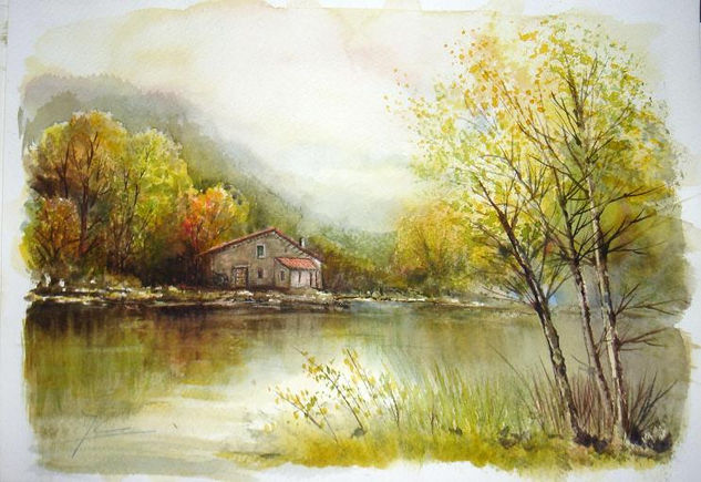 EN EL LAGO Watercolour Paper Landscaping