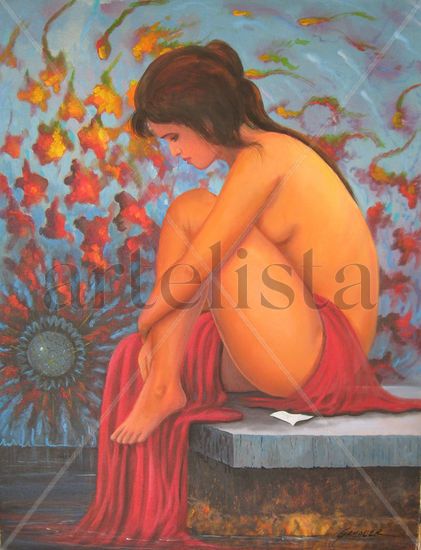 Esperanza Acrylic Canvas Nude Paintings