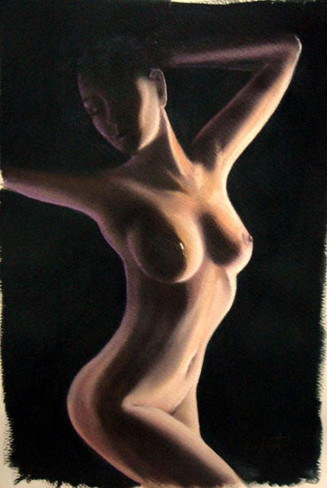 DESLUMBRA Pastel Paper Nude Paintings