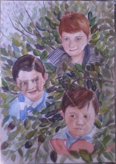 EL TRIO Watercolour Paper Portrait