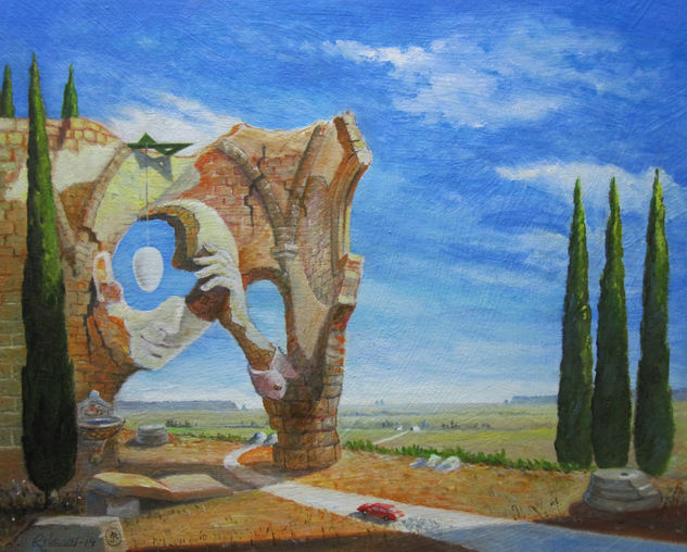 RUINAS LECTORAS  (v.o.-21) Oil Panel Landscaping