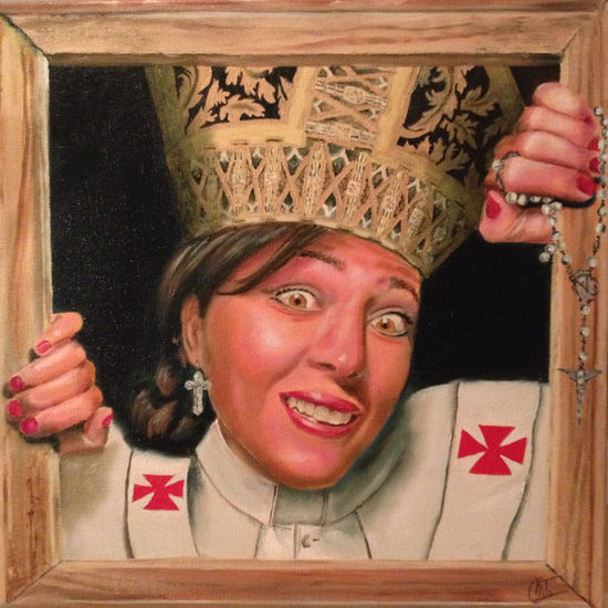 Mama di Roma Oil Canvas Portrait