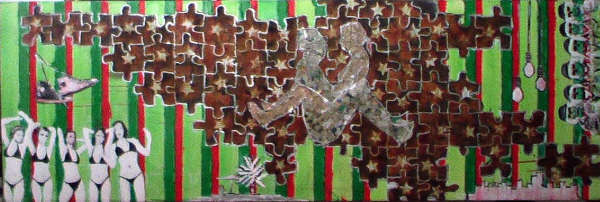 puzzle Óleo Lienzo Paisaje