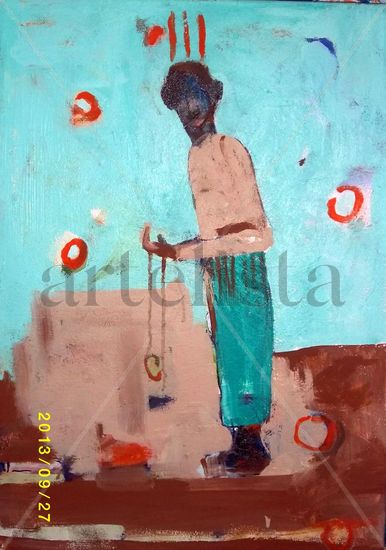 yo acuso Acrylic Canvas Figure Painting