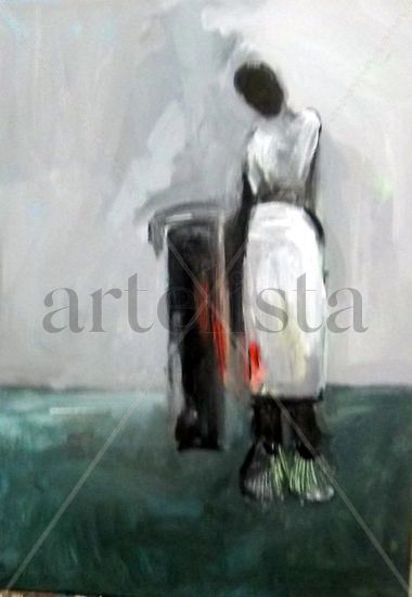 apoyo Acrylic Canvas Figure Painting