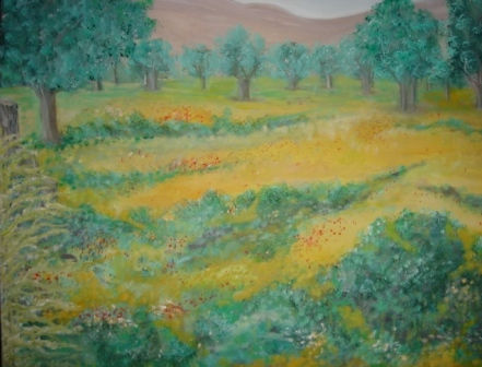 Primavera rural Oil Canvas Landscaping