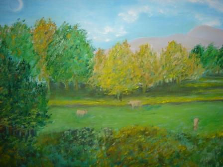 Paisaje rural  NA Oil Canvas Landscaping