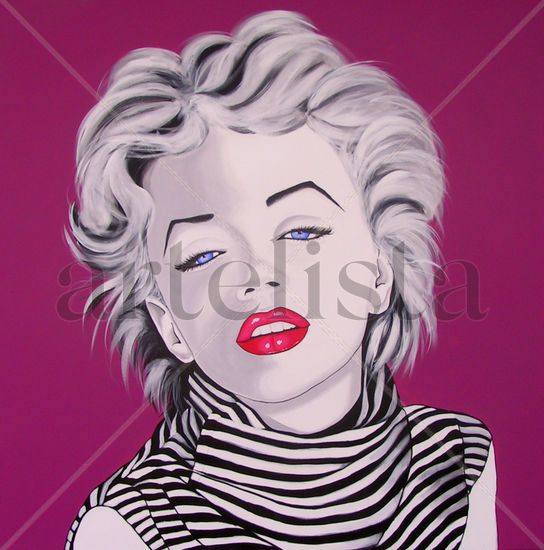 Marilyn Monroe III Acrylic Canvas Figure Painting