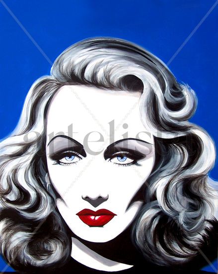 Marlene Dietrich Acrílico Lienzo Figura