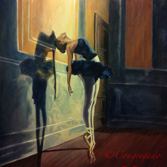 BAILARINA Oil Canvas Portrait