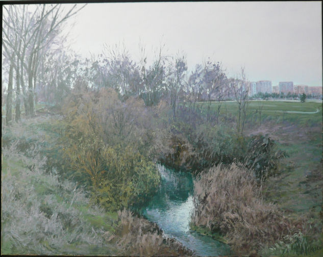 Rio Vena (Burgos) Óleo Lienzo Paisaje