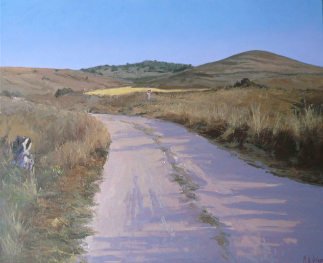 camino de tierra (Los Ausines-Burgos) Oil Canvas Landscaping