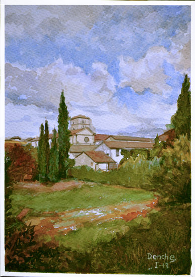 Un espacio Watercolour Card Landscaping