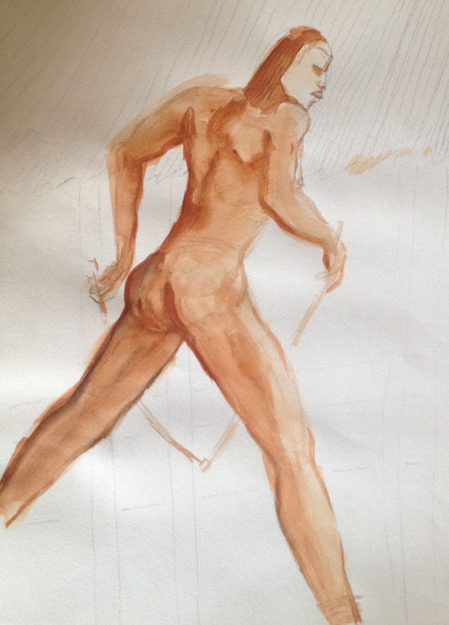 estudio de figura/bailarina sudanesa/2003