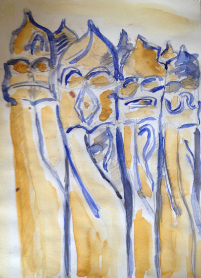 estudio Gaudi/ BCN/ 2003 Watercolour Paper Landscaping