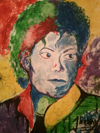 Michael Jackson Acrylic Card Portrait