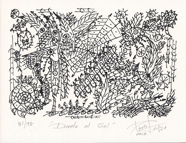 DIRECTO AL SOL (litografia)
