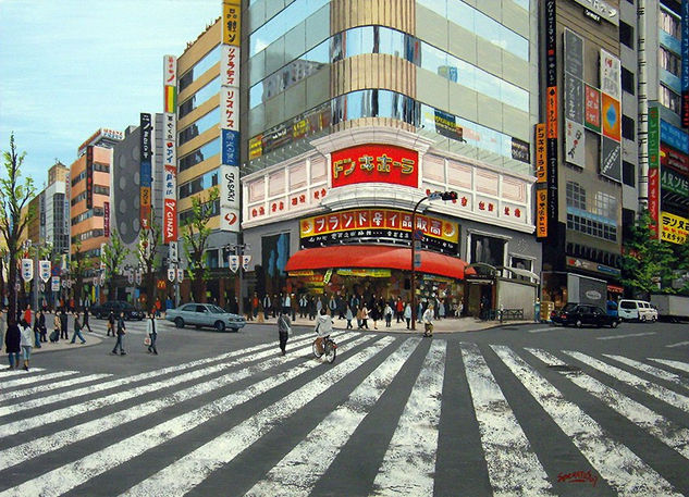 Ginza, Tokyo #11 Otros Tabla Paisaje