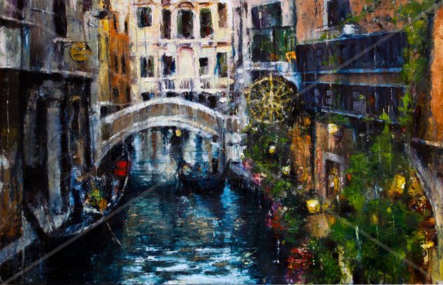 Venecia Watercolour Canvas Landscaping