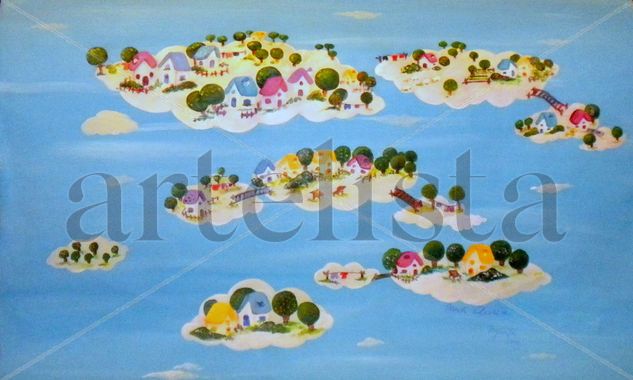 Pueblo de Aire Acrylic Canvas Others