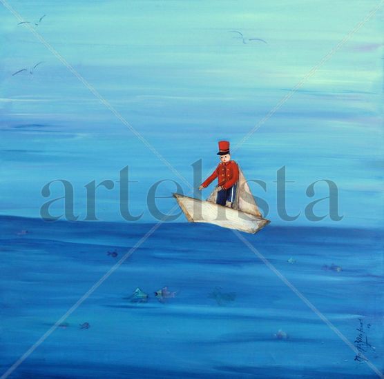 ...y el soldadito salió a pasear Acrylic Canvas Marine Painting