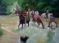 Caballistas.