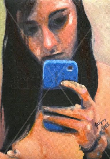 selfie Oil Canvas Nude Paintings