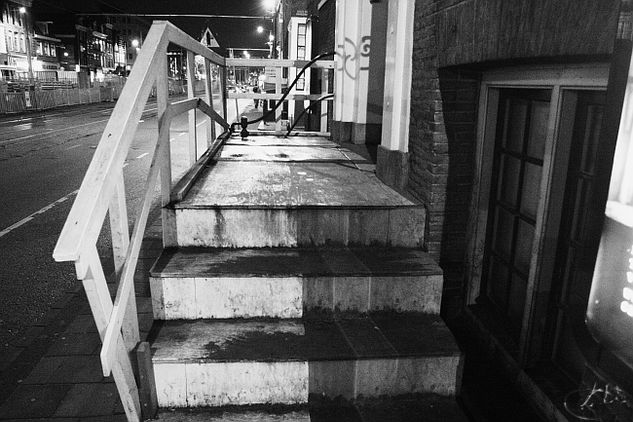 Amsterdam Moments (60) - Escalera Other Themes Black and White (Digital)