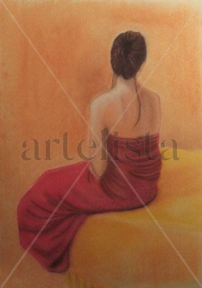Joven sentada