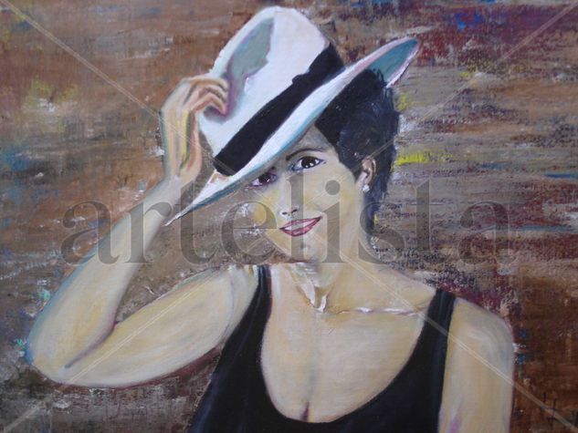 Saludo Oil Canvas Portrait