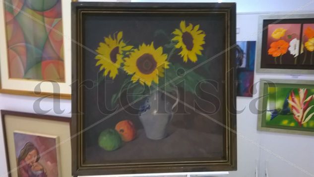 AtenciónCcoleccionistas Oil Canvas Floral Painting