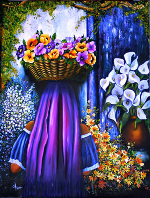 FLOWERS FOR YOU Oil Canvas Others